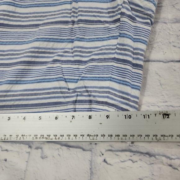 Polo Ralph Lauren Shorts MENS 33 Blue White Stripe Stretch Classic Fit Pony Logo - Picture 3 of 12